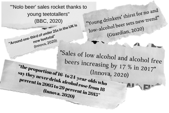 Alcohol-free beer news Vector